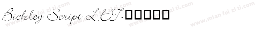 Bickley Script LET字体转换